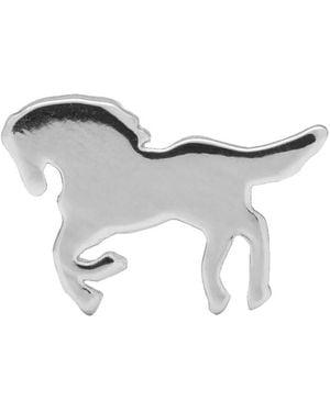 Lulu Wild Horse Single Stud Earring - Metallic
