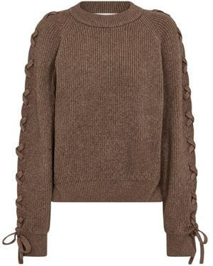 Haute L'Amitié Duke Tie Knit Jumper - Brown