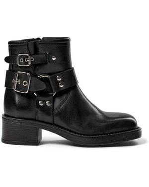 Pavement Zevil Leather Biker Boot - Black