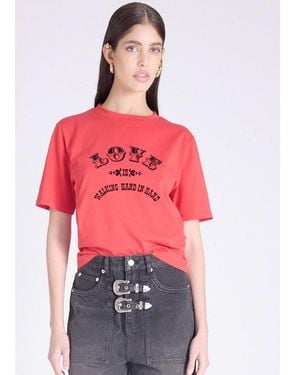 Berenice West Cotton T-Shirt - Red