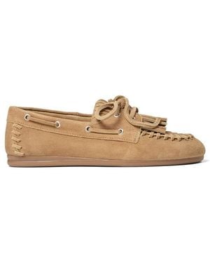 Pavement Magda Suede Loafers - Natural