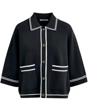 Essentiel Antwerp Ilaria Short Sleeve Cardigan - Black