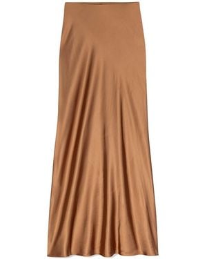 Rails Romina Satin Skirt - Brown
