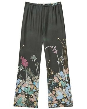 Munthe Fabert Silk Trousers - Grey