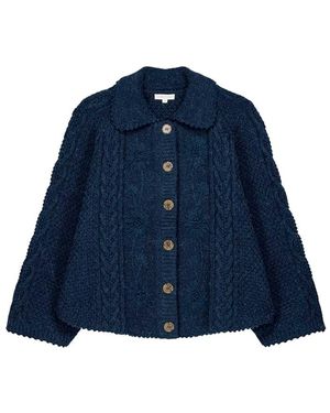 Louise Misha Khellane Alpaca Blend Cardigan - Blue
