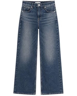 Rag & Bone Rb Miramar Shea Relaxed Straight Ankle Pant - Blue