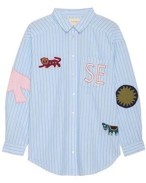 SISSEL EDELBO Pil Relaxed Cotton Shirt - Blue