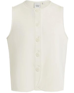 Varley Josie Button-Through Tank - White