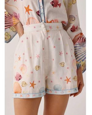 NOIB Mia Linen Shorts - Multicolour