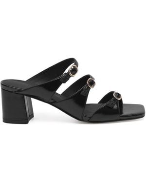Shoe The Bear Hanna Leather Buckled Sandals - Black
