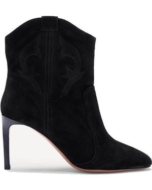 Ba&sh Caitlin Suede Boots - Black