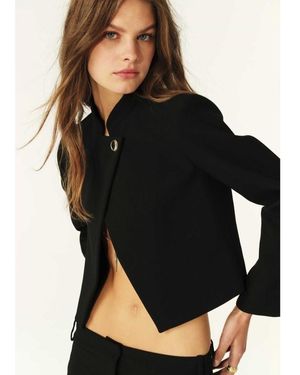 Ba&sh Chroma Cropped Jacket - Black