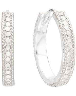 Anna Beck Unity Hinge Hoop Earrings - White