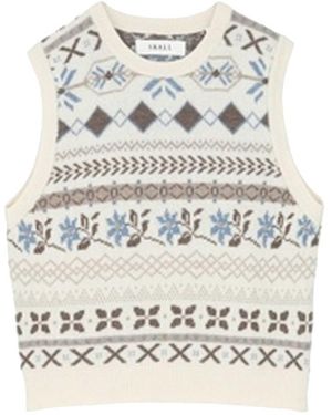 SKALL Vero Sleeveless Knitted Merino Wool Vest - Natural