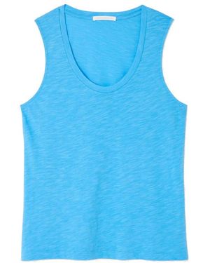 American Vintage Jacksonville U Neck Tank - Blue