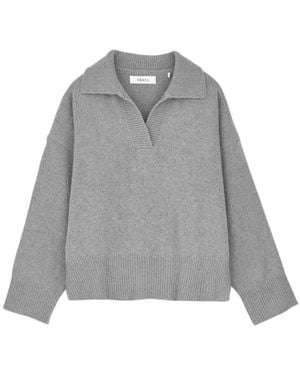 SKALL Dean V-Neck Merino Wool Jumper - Grey