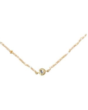 Shana Gulati Dagny Round Beaded Necklace - Metallic