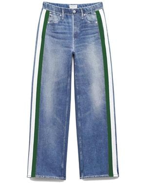 Rag & Bone Rb Miramar Terry Wide Track Trousers - Blue