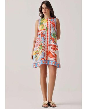 NOIB Harper Linen Dress - Red