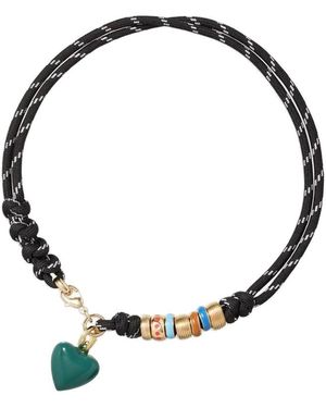 Roxanne Assoulin Happy Cord Charm Necklace - Black