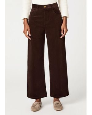 PAIGE Arellia Ankle Barrel Leg Jean - Brown