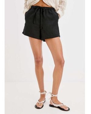Rails Jenner Linen Shorts - Black