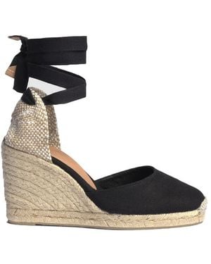 Castañer Carina 8 Espadrille Wedge Sandal - Black