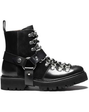 Grenson X Holly Willoughby Nanette Colorado Hiker Boots - Black