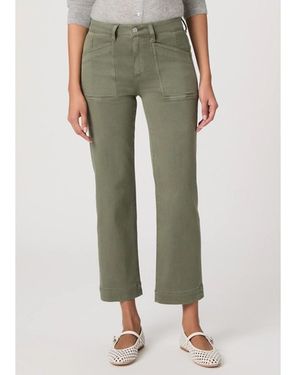 PAIGE Quincy Straight Leg Ankle Pant - Green