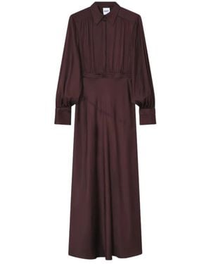 Day Birger et Mikkelsen Woma Satin Maxi Dress - Purple