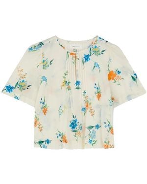 SKALL Fiore Organic Cotton Blouse - Blue