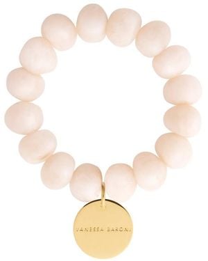 Vanessa Baroni Stone Flex Bracelet - White