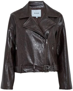 Minus Dorothea Pu Vegan Leather Jacket - Black