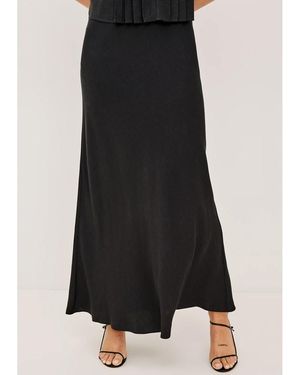Rails Romina Linen Maxi Skirt - Black