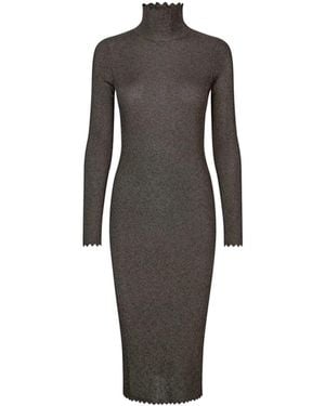 Dea Kudibal Chriziedea Scallop Detail Dress - Grey