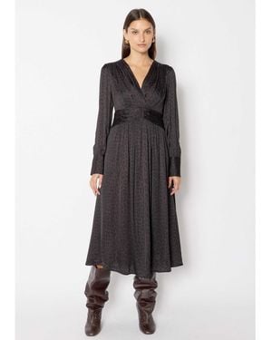 Berenice Rubieleo V-Neck Dress - Black