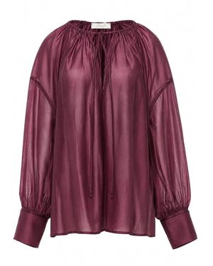 Devotion Satin Top - Purple