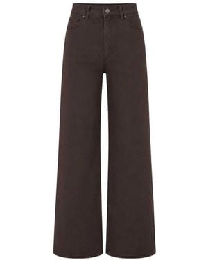 PAIGE Anessa High Rise 31" Wide Leg Jeans - Grey