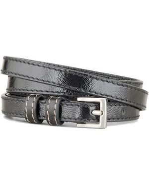 Becksöndergaard Sheeny Aria Leather Belt - Grey
