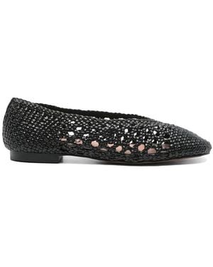 Bibi Lou Della Woven Ballerina Flat Shoe - Black