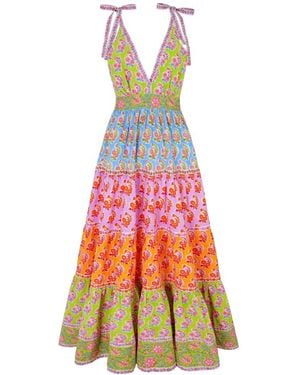 Pink City Prints Amour Dress - Red