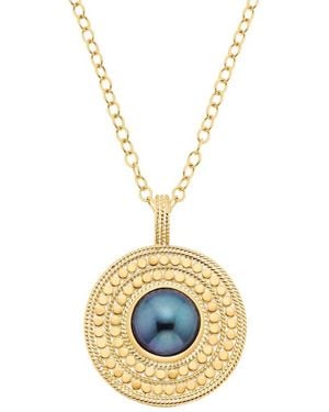Anna Beck Pearl Pendant Necklace - Metallic