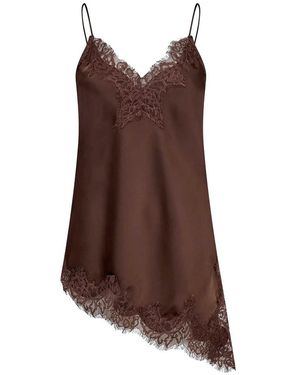 Haute L'Amitié Naomi Asymmetric Lingerie Top - Brown