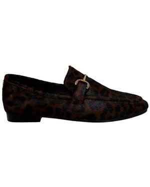 Bibi Lou Loafer Print Pony - Black