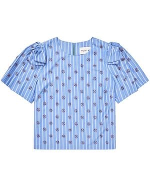 Munthe Vapouri Blouse - Blue