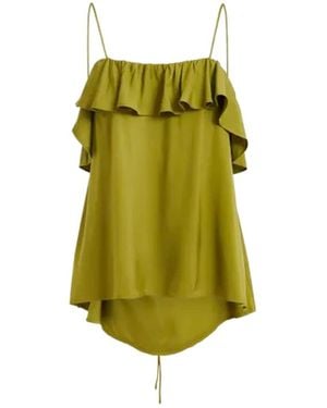 Essentiel Antwerp Janielle Ruffle Camisole - Green
