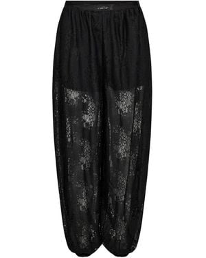 Haute L'Amitié Bella Lace Harem Trousers - Black