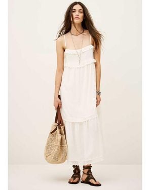 Ba&sh Penny Organic Cotton Midaxi Dress - Natural