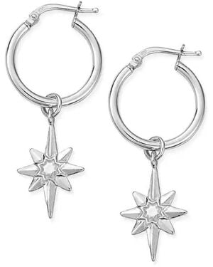 ChloBo Lucky Star Hoop Earrings - Metallic