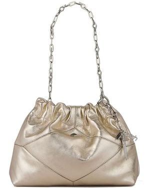 Ba&sh June Mini Leather Tote Bag - Natural
